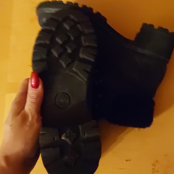 WOMENS TIMBERLAND GEELED BOOTS SUZE 8,5 BLK/ GRAY FADED - Picture 4 of 7